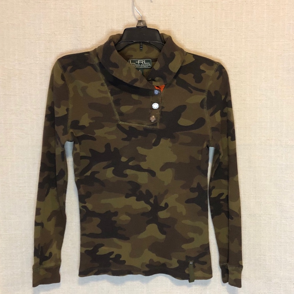 Ralph Lauren Camo Thermal Long Sleeve M